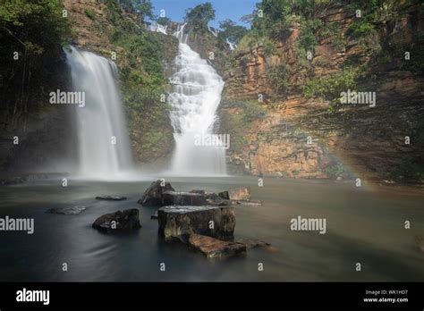 Tirathgarh Waterfall After Heavry Rainfall Near Jagdalpurchhattisgarh