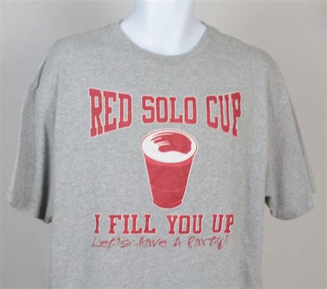 Toby Keith Red Solo Cup I Fill You Up Mens Lets Have A Party T Shirt