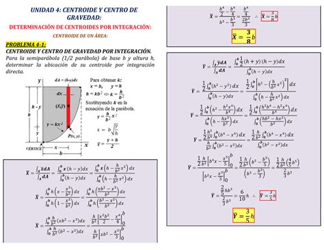 Ejercicios Resueltos U Centroide Unidad Centroide Y Centro De