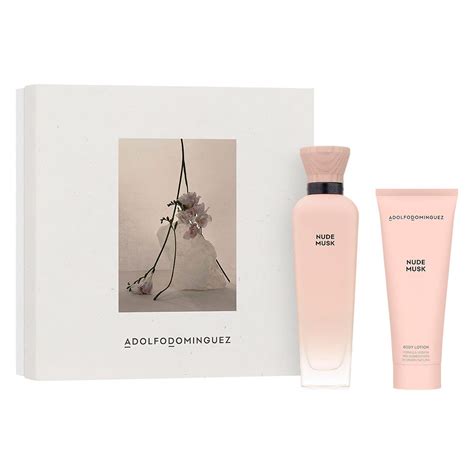 Adolfo Dominguez Nude Musk Set Para Dama Perfume EDP Ml Body Lotion Ml