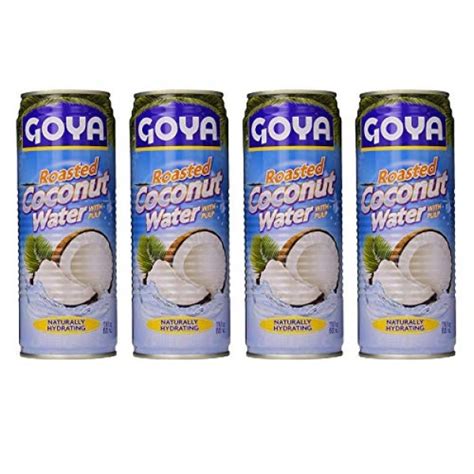 Goya Roasted Coconut Water With Pulp 4 Pack Total Of 7