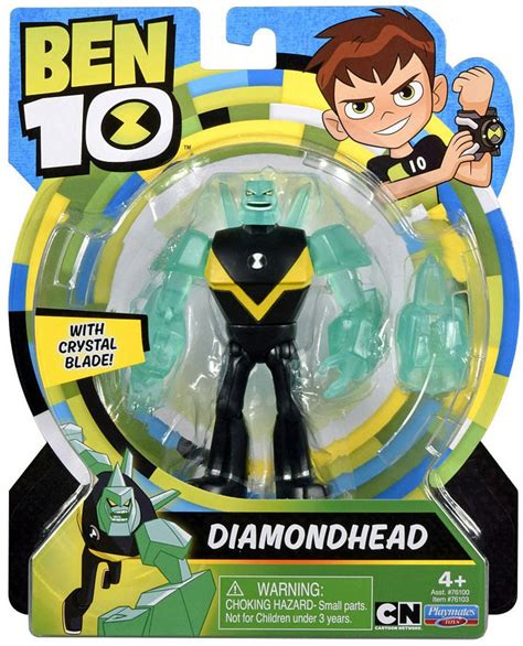 Ben 10 Basic Diamondhead 5 Action Figure Crystal Blade Playmates Toywiz