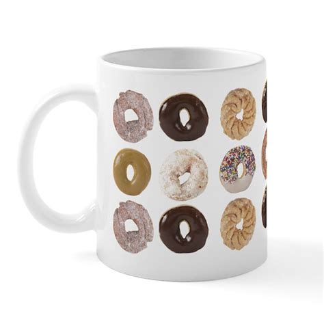 Doughnuts Mug 11 Oz Ceramic Mug Lots Of Donuts Ceramic Coffee Mug By