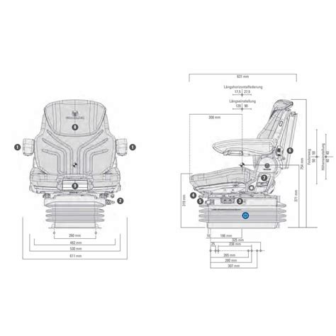 GRAMMER Schlepper Sitz Maximo Comfort Plus NEW 1288546 MSG 95A