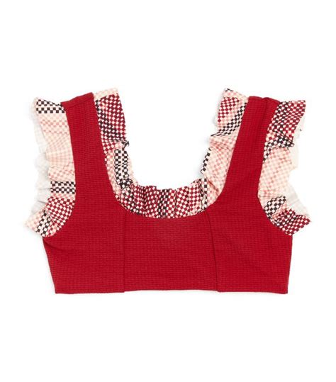 Marysia Red Reversible Kayenta Bikini Top 2 12 Years Harrods UK