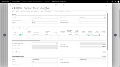 Creating Purchase Orders Manually Dynamics Business Central