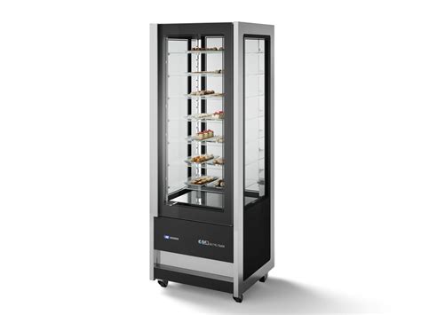 Cristal Tower Ice Cream Refrigerated Display Cabinet With Castors By