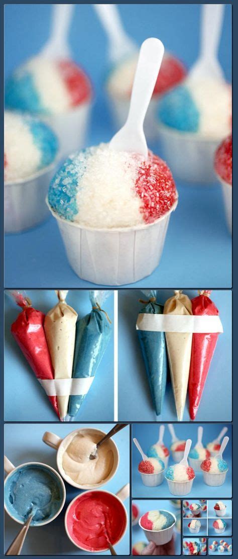 Snow Cone Cupcakes Bakerella Recipe 4th Of July Desserts Snow