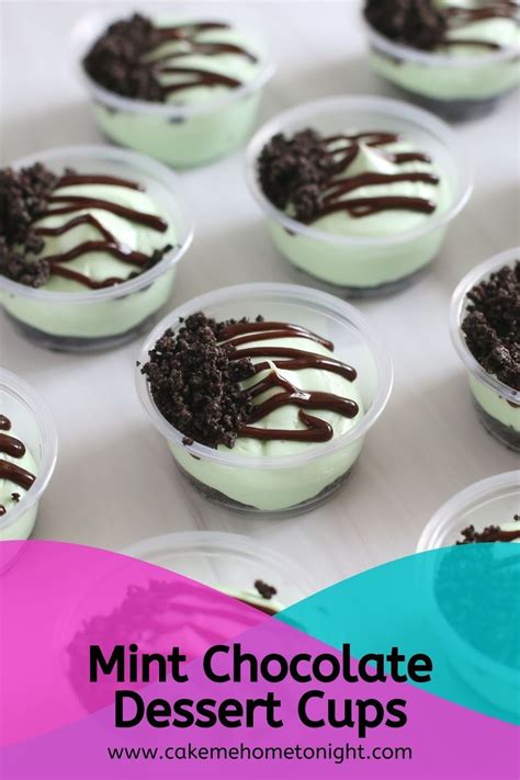 Mint Chocolate Dessert Cups Recipe Desserts Dessert Cups Dessert