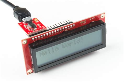 AVR Based Serial Enabled LCDs Hookup Guide SparkFun Learn