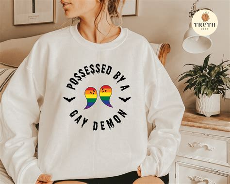 Possessed By Gay Demon Svg Png Shirtgay Pride Svghalloween Etsy