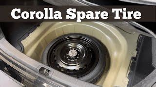 Corolla Present Day Space Saver Spare Wheel Wheels Automotive