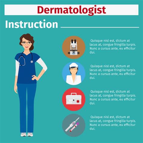 Premium Vector | Medical equipment instruction for dermatologist