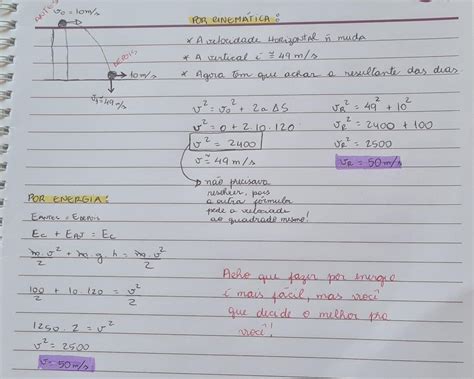 Uma bola de 1kg de massa é lançada horizontalmente do alto Explicaê