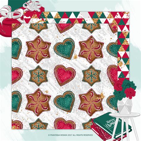 Christmas Digital Paper Pack By PhantasiaDesign | TheHungryJPEG