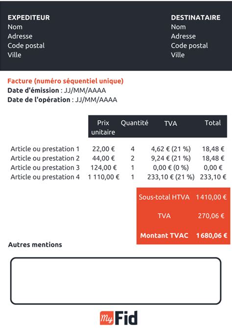 Exemple De Facture En Belgique Image To U