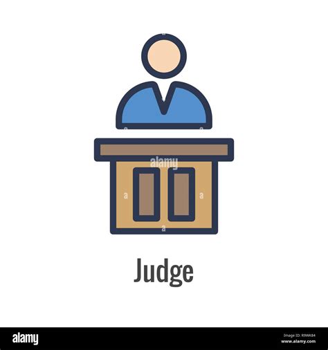 Law And Legal Icon Set With Judge Jury And Judicial Icons Stock Vector Image And Art Alamy