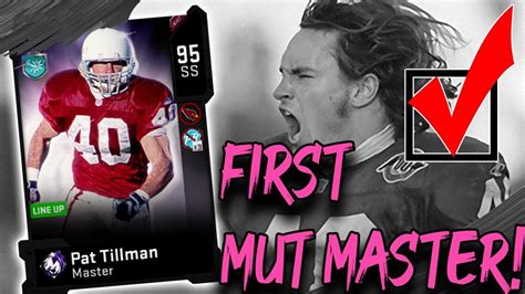 The Worlds 1st Mut Master 95 Pat Tillman Madden 20 Ultimate Team