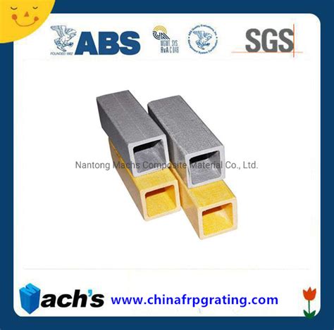 FRP GRP Pultruded Grating Square Tube With High Strength China