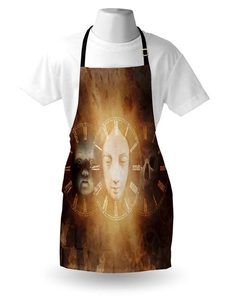 East Urban Home Gothic Apron Unisex Spooky Scary Skull Adult Size