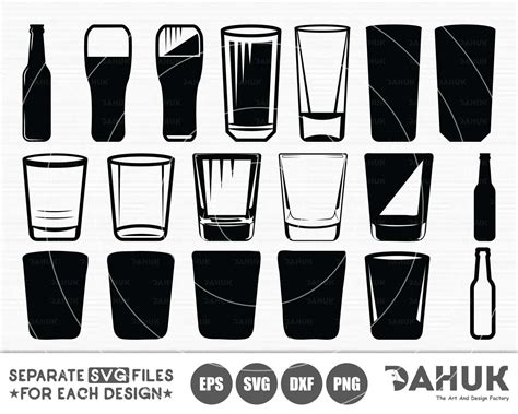 Shot Glass Clipart Black And White