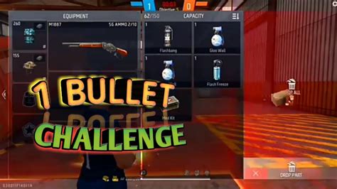 Classy Free Fire Challenge Accepted 1 Bullet Challenge 🔥 Classyfreefire Classyffchallenge