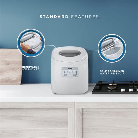 Danby 25 Lbs Countertop Ice Maker In White DIM2500WDB Danby USA