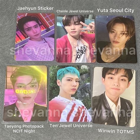 Jual Pc Photocard Nct Wayv Jaehyun Sticker Taeyong Ncit Chenle Ten