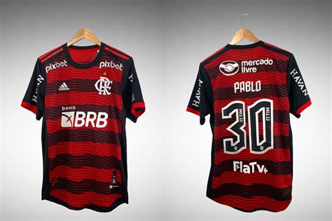 Flamengo 2022 Primeira Camisa Tam M N 30 Pablo Brechó do Futebol