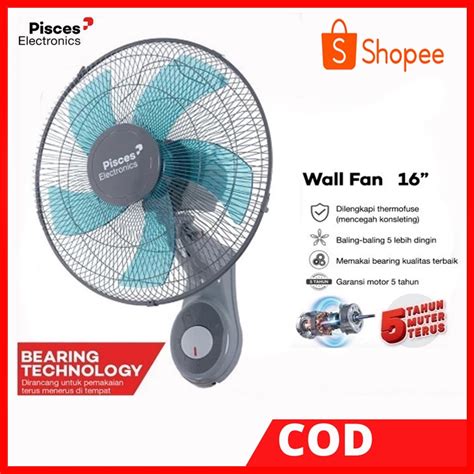 Jual Pisces Kipas Angin Dinding Wall Fan Kipas Angin Tempel Dinding