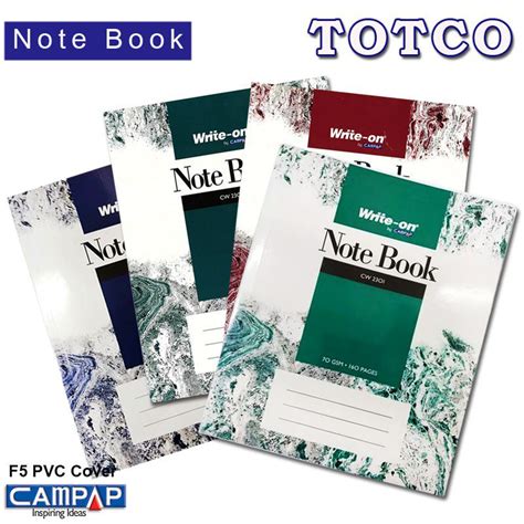 Campap Note Book PVC Cover A4 F5 Totco Trading Sdn Bhd