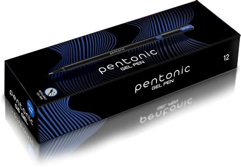 Pentonic Gel Pen Box Pack Tip Size 0 6 Mm Click Off Mechanism With