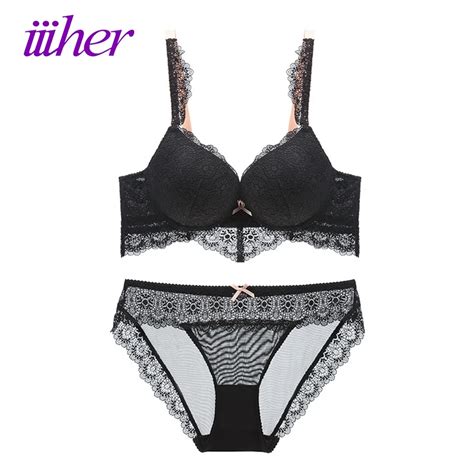 Buy Iiiher Women Sexy Lace Underwear Bra Set High