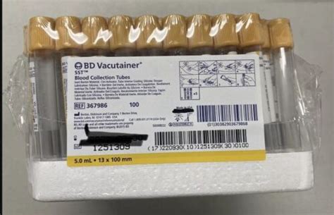 Bd Vacutainer Ml Sst Gel Clot Activator Tubes In Botswana At Bwp