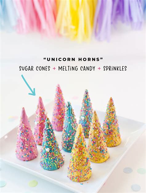 Sugar Cone Unicorn Horns Party Treat LaptrinhX News