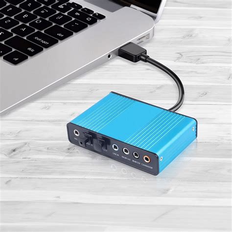 Externe USB Soundkarte Kanal 7 1 5 1 Adapter für PC mit SPDIF Didital