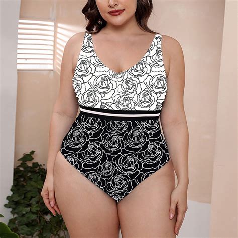 Tponi Bikinis Sets For Women Bikinis Elastic White Plus Size Swimsuit For Women Xl