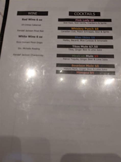 Menu At Corner Pub Canton Canton