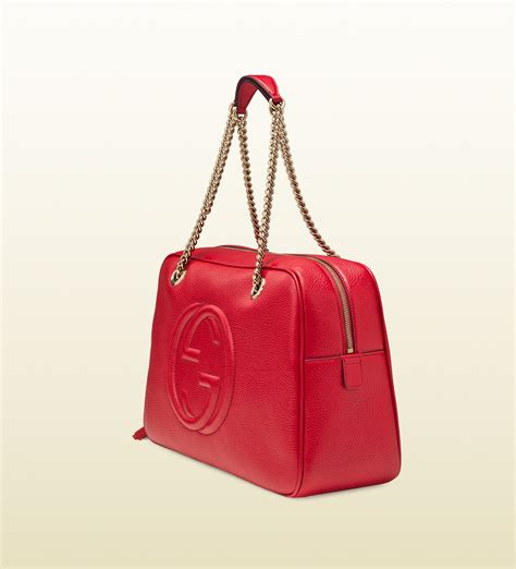 Red Gucci Bag With Gold Chain Paul Smith