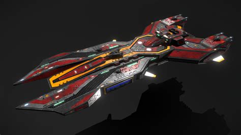 Scifi Destroyer Inquisitor Buy Royalty Free D Model By Msgdi