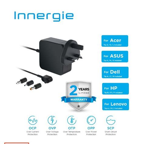 Innergie U Laptop Power Adapter W With Built In Cable For Acer