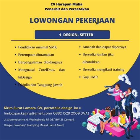 Lowongan Kerja November 2022 Team CV Harapan Mulia Di Solo INFO LOKER