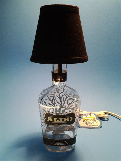 Alibi Liquor Bottle Table Lamp W Black Shade This Is A Quality