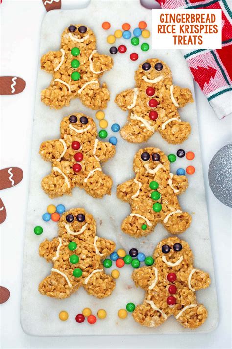 Gingerbread Rice Krispies Treats Recipe - We are not Martha