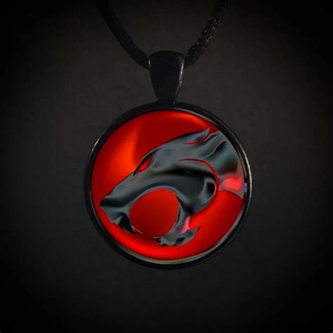 Thundercats Pendant Necklace Eye Of Thundera Black Alloy 50 Cm