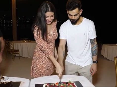 Anushka Sharma Virat Kohli Celebrate Their Pregnancy In Dubai With Rcb Squad Cricket News