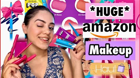 Amazon Huge Affordable Makeup Haul😍 Beginners Complete Makeup Kit No Makeup Look Kp