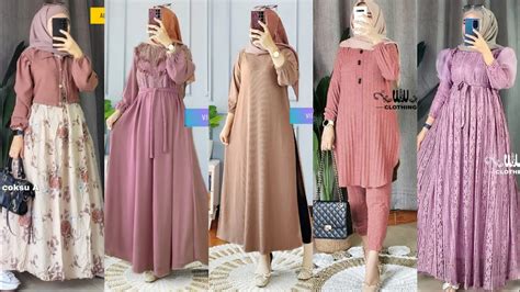 F85 Midi Dress Masa Kini Cantik Banget Modelnya Bun Yuk Di Order Bun 😍 Baju Gamis Terbaru