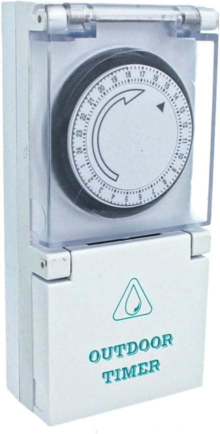 Temporizzatore Esterno IP44 Timer Presa Elettrica Timer Meccanico