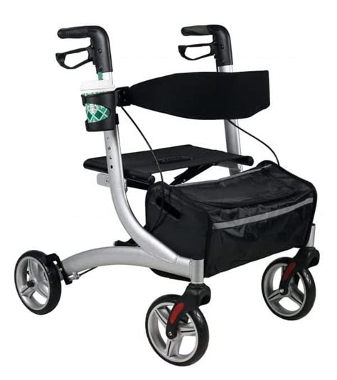 Best 4 Wheel Rollator Light Weight With Wide Aluminium Seat